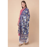 Blue Art Silk Printed Dupatta for women, 2.25-2.50mtr length, casual occasion