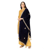 Blue Velvet Gotta Patti Dupatta for festive occasions (2.25-2.50m)