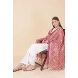 Art Silk printed pink dupatta for women, 2.25-2.50m length, ideal for casual occasions