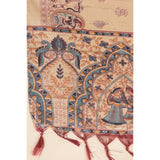 Art silk printed gold dupatta for women, casual occasion, length 2.25-2.50 mtr