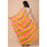 Multicolor Chanderi printed dupatta for women, length 2.25-2.50m suitable for casual occasions
