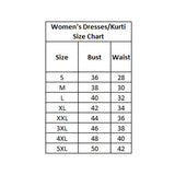 Dark green viscose rayon printed kurti for women's casual wear, round neck and full sleeve length