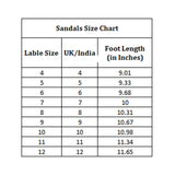 Men's Faux Leather Sandal (Black)