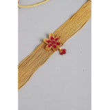 Women's Rose Gold Plated Alloy Necklace & Earings Set (Gold)