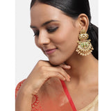 Women's Rose Gold Plated Alloy Earrings (Gold)