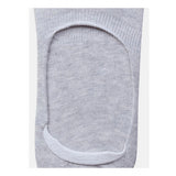 Light Grey cotton blended unisex no-show socks for casual wear
