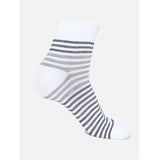 Assorted men's casual cotton blended mid-calf printed socks, vibrant patterns for a stylish look