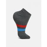 Assorted cotton blended printed unisex casual ankle socks for men and women on display