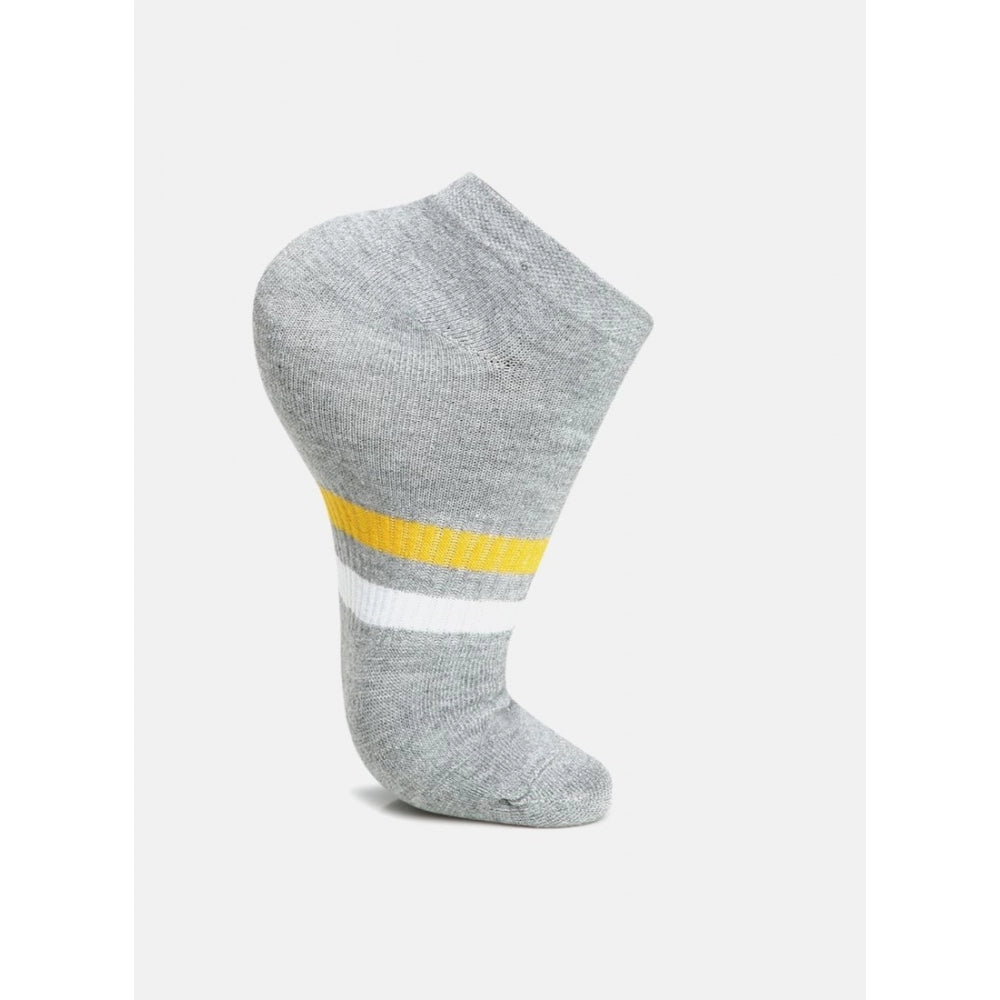 Assorted cotton-blend unisex casual printed ankle socks for men and women