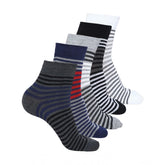 Assorted men's cotton blended mid-calf print socks - casual style for comfortable everyday wear
