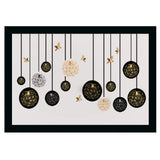 Multicolor vinyl sparkle coated flower painting with lightweight, water-resistant synthetic frame (14x20 inch)