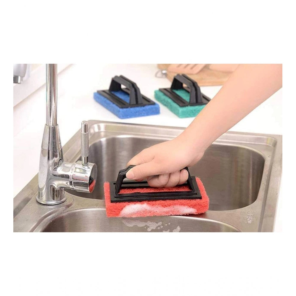 Assorted Alox tile scrubbers with handle – versatile multipurpose brushes for sparkling floors and kitchen sinks