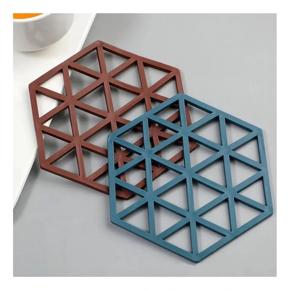Assorted heat-resistant silicone table mats, non-slip, durable, extendable life, kitchen essentials