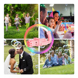 Assorted color Electric Gatling Bubble Gun pack for kids, safe and fun toy producing hundreds of bubbles per minute