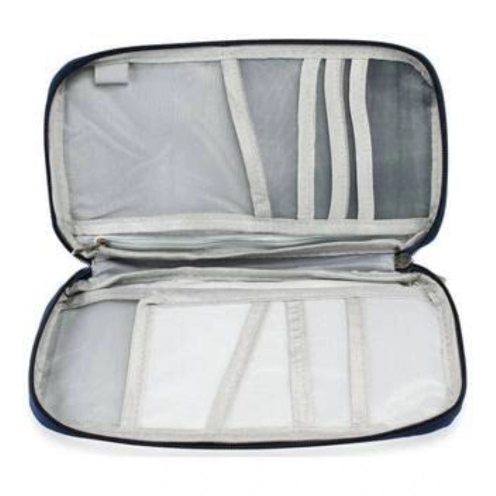 Travel wallet envelope flip cover case, assorted colors, water-resistant premium nylon, 9 pockets for passport & credit cards