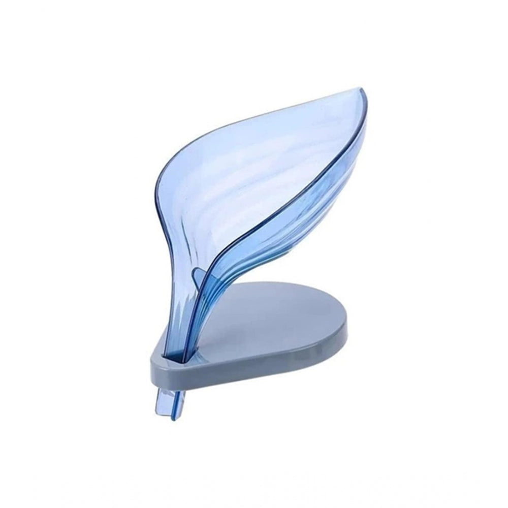 Assorted leaf shape soap box, self-draining bathroom holder with suction cup & detachable design