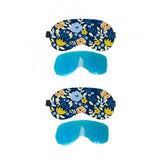 Blue printed polyester unisex eyemask for everyday use, great for sleep or relaxation