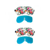 Multicolor printed polyester eyemasks for everyday use, unisex style with vibrant patterns