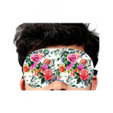 Multi-colored printed polyester unisex eyemasks for everyday use, vibrant patterns, color variation may occur