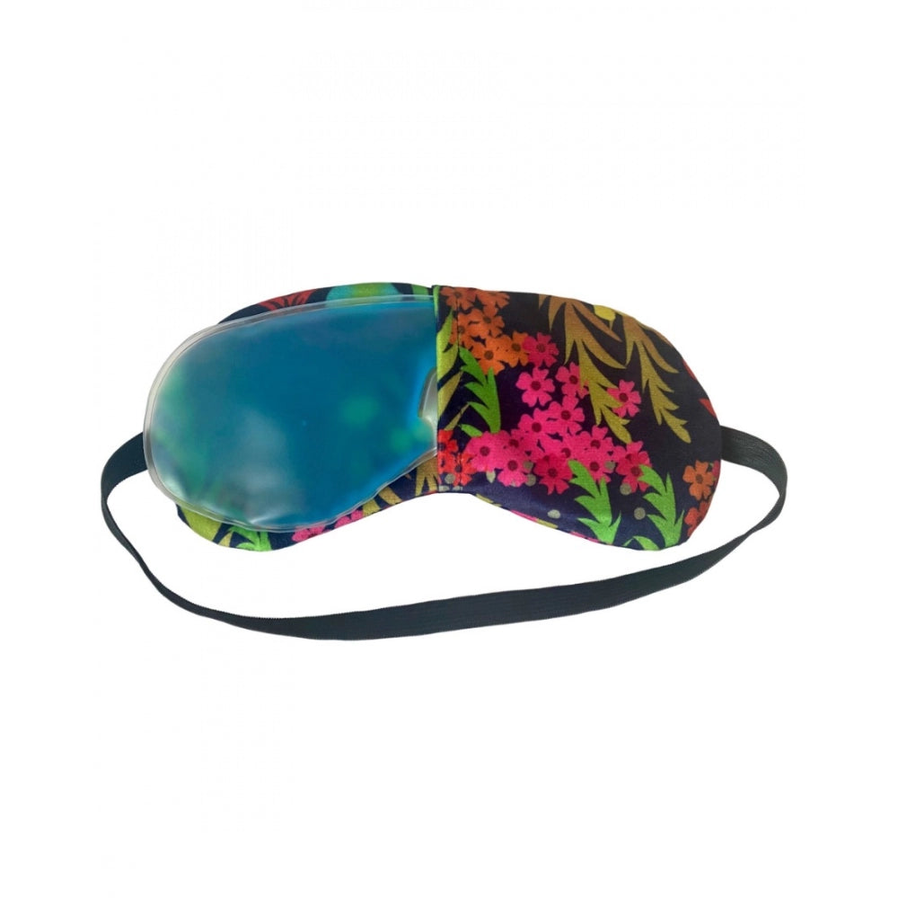 Multicolor printed polyester eyemasks for everyday use, unisex design