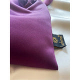 Purple solid satin silk eyemask for everyday use, unisex comfort on nightstand