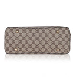 Faux leather printed Hilver handbag with dual handle, zipper closure - fashionable accessory for women