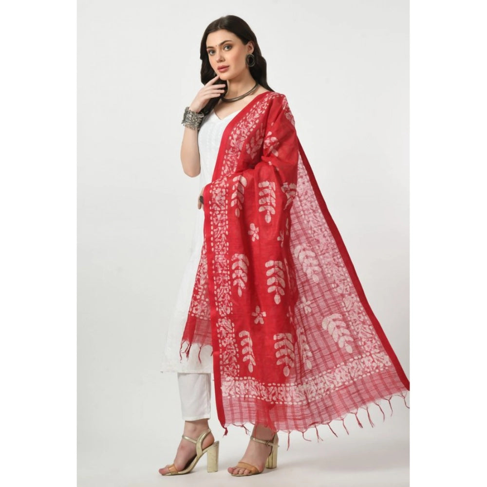 Rani print cotton dupatta for women, free size, festive occasion