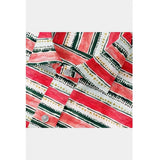 Red-White striped cotton blended full sleeve shirt for men on display