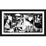 Multi-colored wood framed Guernica 1937 painting replica for wall mount, lightweight design