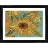 Multicolor wood Sunflowers 1888 painting framed photo frame, lightweight wall mount art piece for home decor