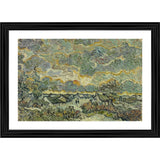 Multicolor wood framed painting of Reminiscence of Brabant 1890 for wall mount, lightweight photo frame with vibrant colors