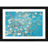 Multicolor wood framed Almond Blossom 1890 painting, lightweight wall-mounted artwork for home decor