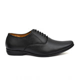 Men's black faux leather lace-up formal shoes - ideal for professional occasions