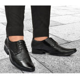 Men's Faux Leather Formal Shoes (Black)