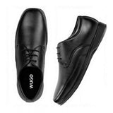 Men's black faux leather lace-up formal shoes, ideal for special occasions