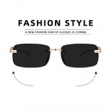Multi-colored alloy unisex sunglasses with UV400 protection, rectangular frame style