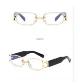 MultiColor metal unisex UV400 protection sunglasses with rectangular frame - classic accessory for outdoor activities