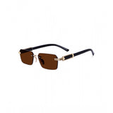 Multi-colored polycarbonate unisex UV400 protection sunglasses, classic rectangular frame design