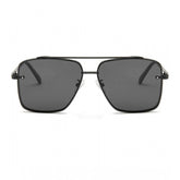 Metal square-frame multicolor sunglasses with UV400 protection for unisex, varying slightly from image display