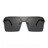 MultiColor polycarbonate unisex sunglasses, retro square frame with UV400 protection on table
