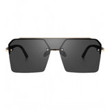 MultiColor polycarbonate unisex sunglasses, retro square frame with UV400 protection on table