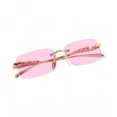 MultiColor metal unisex sunglasses with UV400 protection, classic rectangular frame style