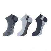 Multicolor unisex cotton casual ankle socks - solid pattern, 3 pair set for versatile style