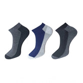 Multicolor unisex cotton ankle length solid socks set for casual wear