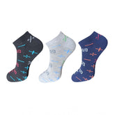 Multicolor unisex casual cotton printed ankle socks set