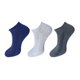 Multicolor unisex cotton ankle-length solid casual socks set for versatile style