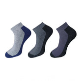 Multicolor unisex cotton ankle-length solid socks set, casual style for versatile outfits