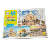 Assorted 160-pc Indian Wonders cardboard puzzle set for educational fun and problem-solving, safe for children aged 3+ years