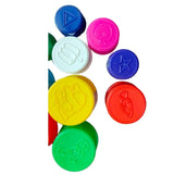 Assorted clay cup stamp set for creative play, suitable for children aged 3+ years