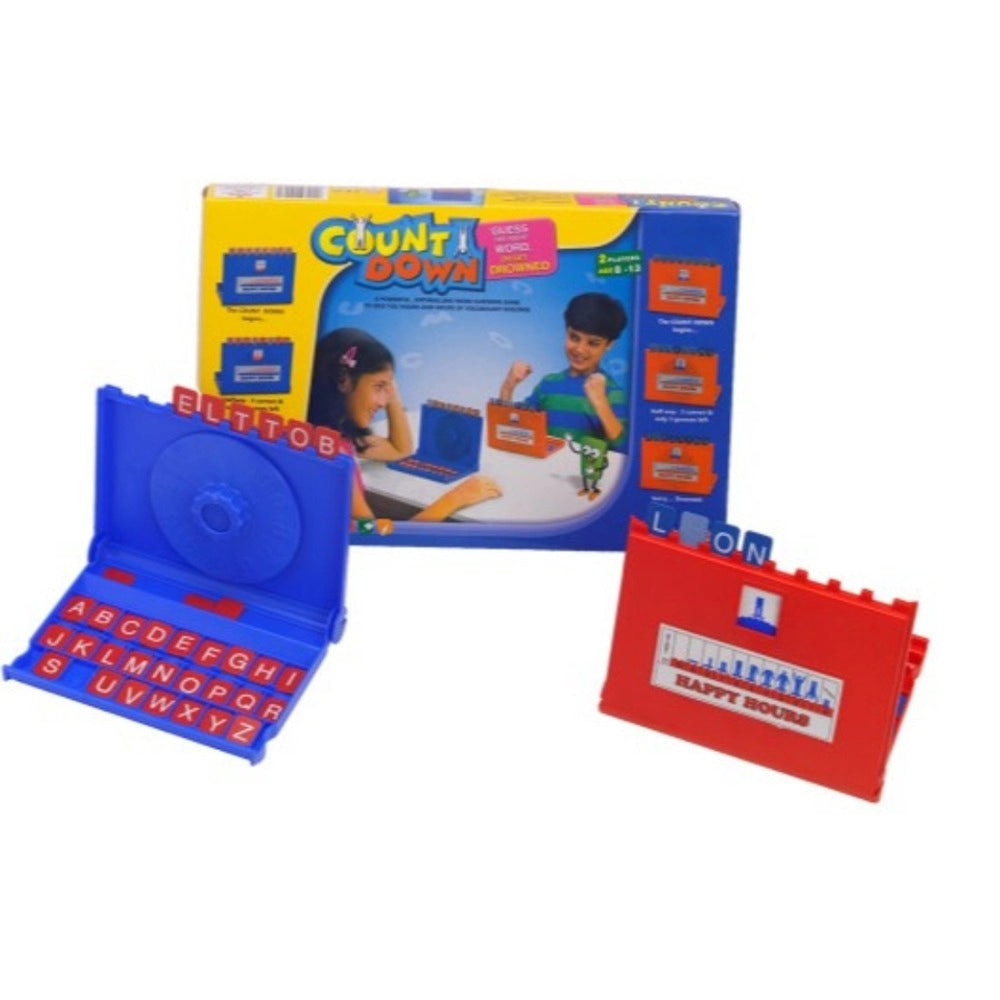 Assorted plastic countdown educational toy for 5+ years, enhances vocabulary and mental skills with word-matching challenge